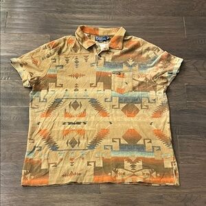 Polo Ralph Lauren Beacon Southwestern Shirt Mens Size XXL